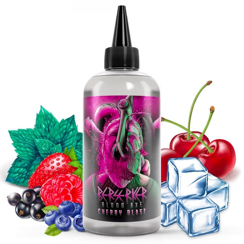 E-liquid Cherry Blast (rote Beeren, Menthol) - Berserker Blood Axe 200 ml