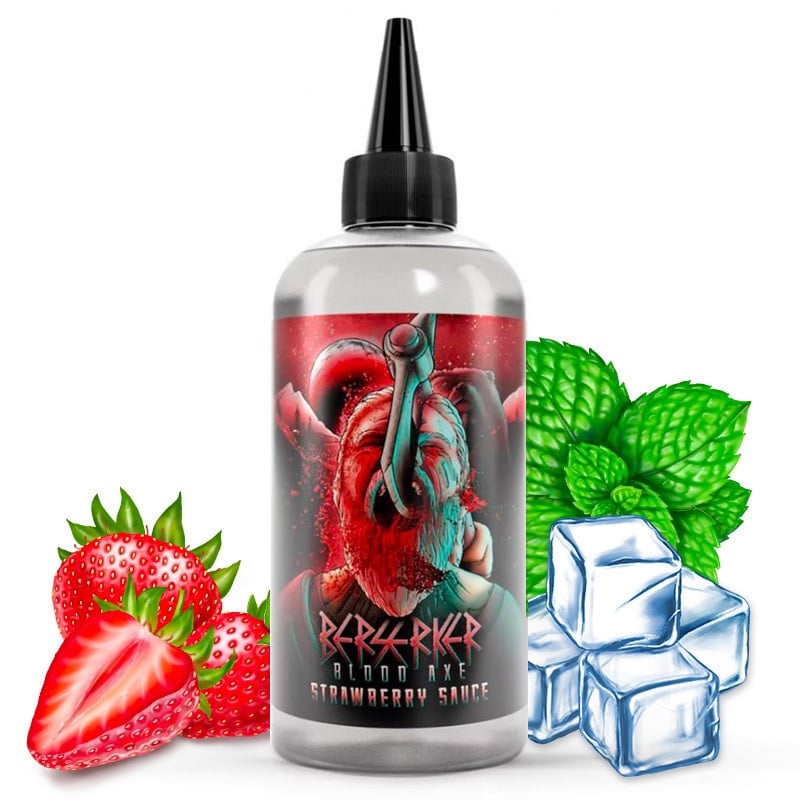 E-Liquid Strawberry Sauce (Erdbeere, Minze) - Berserker Blood Axe 200 ml