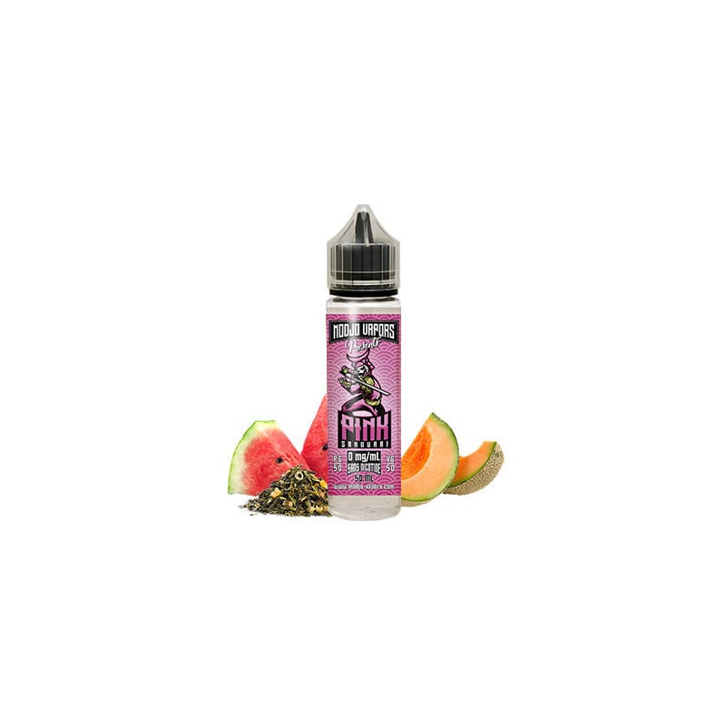 E-Liquid Pink Samouraï (Grüner Tee, Wassermelone, Melone) - Modjo Vapors 50 ml