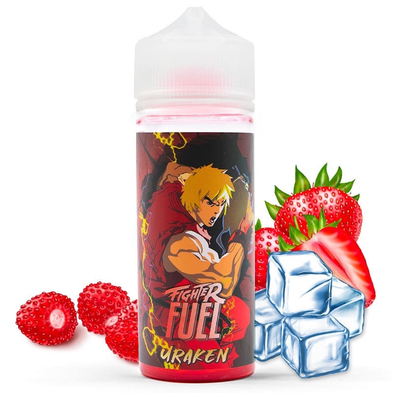 E-liquide Uraken (fraise, arbouse, fraîcheur) - Fighter Fuel 100 ml