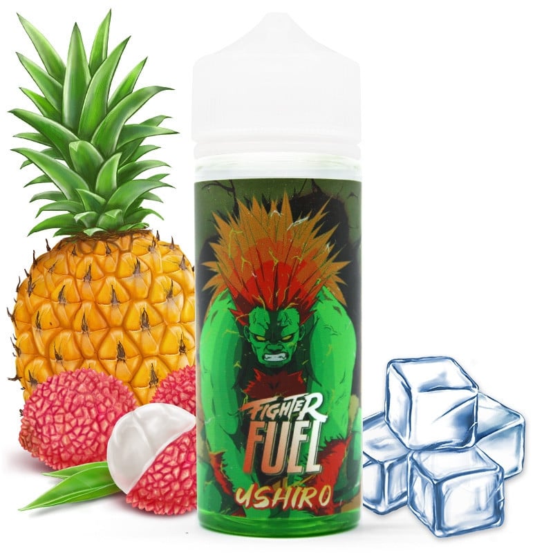 E-Liquid Ushiro (Litschi, Ananas, Frische) - Fighter Fuel 100 ml