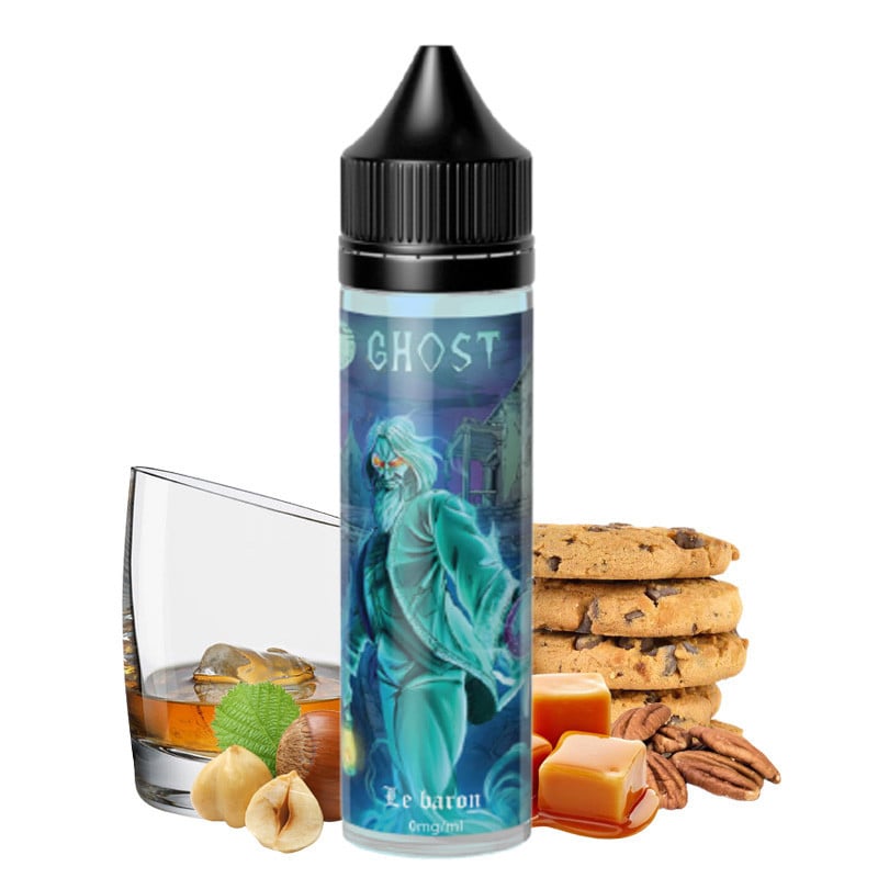 E-Liquid Der Baron (Cookie, Hasel- & Pekannüsse, Karamell, Whisky) - Ghost 50 ml