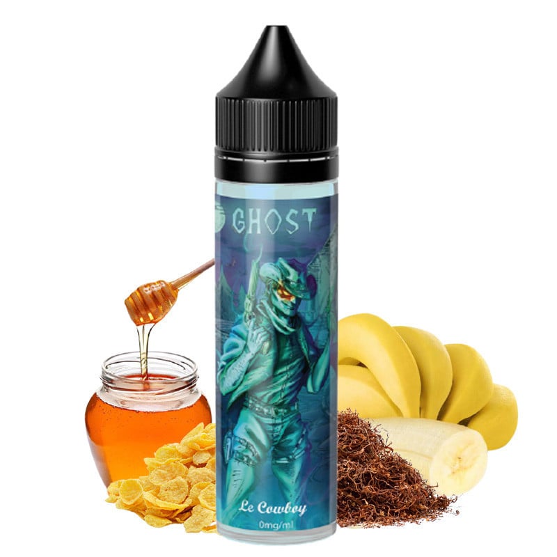 E-Liquid Der Cow Boy (Tabak, Honig, Banane, Müsli) - Ghost 50 ml