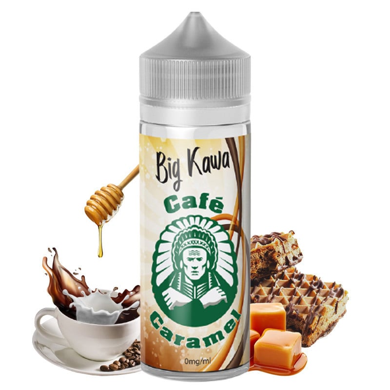 E-Liquid Big Kawa (Kaffee, Karamell, Milch, Honig, Waffel, Haselnuss) - O'Jlab 100 ml