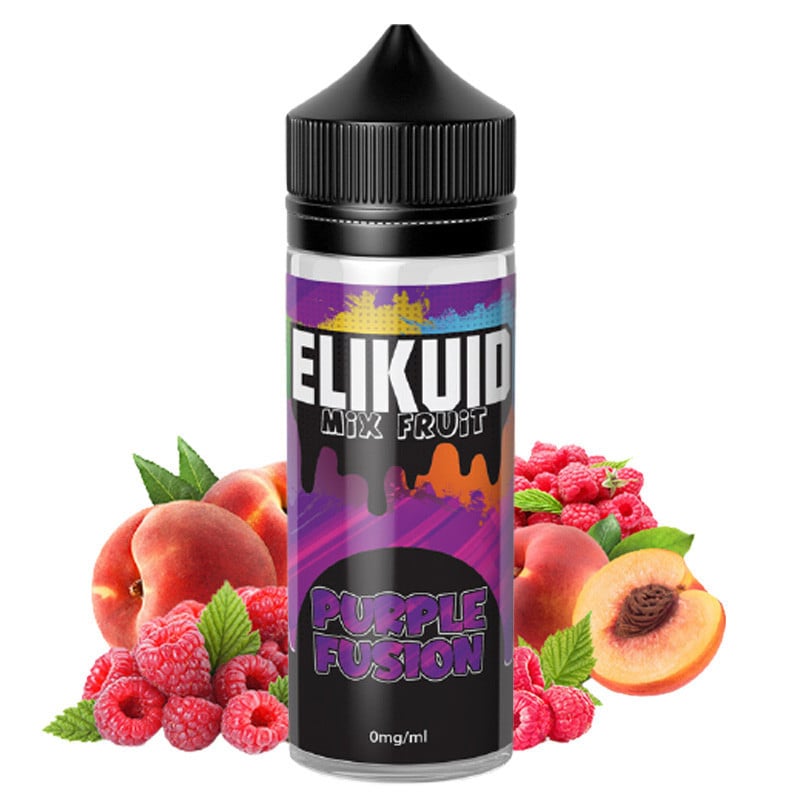 E-Liquid Purple Fusion (Pfirsich, Himbeere) - Elikuid 100 ml