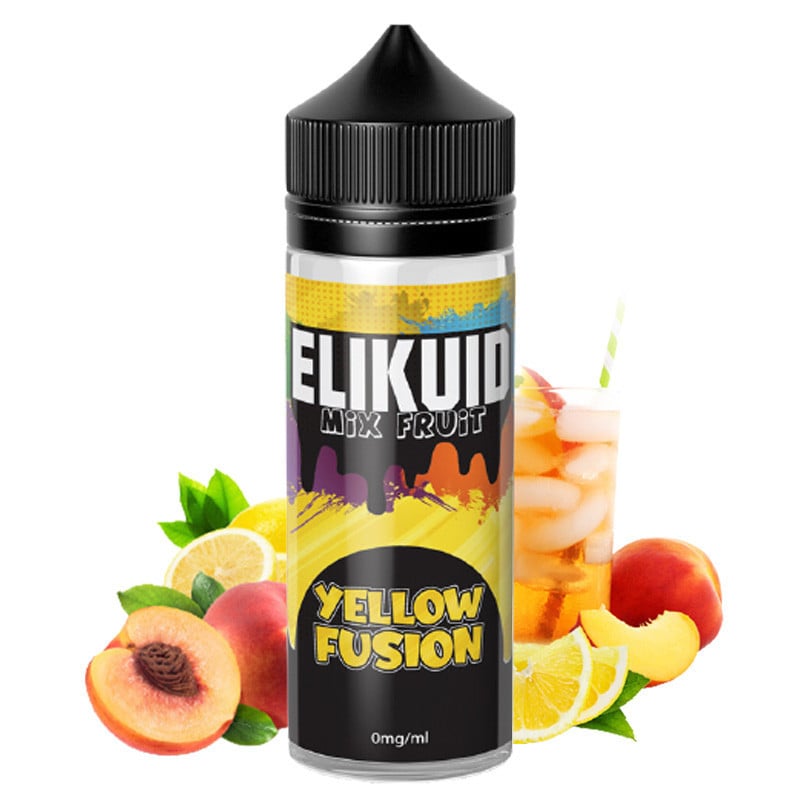 E-Liquid Yellow Fusion (Eistee-Pfirsich, Zitrone) - Elikuid 100 ml