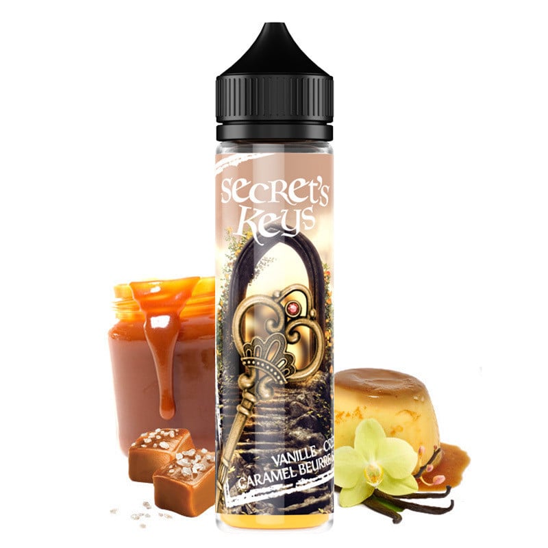 E-liquide Golden Key (custard, caramel beurre salé) - Secret's Keys 50 ml