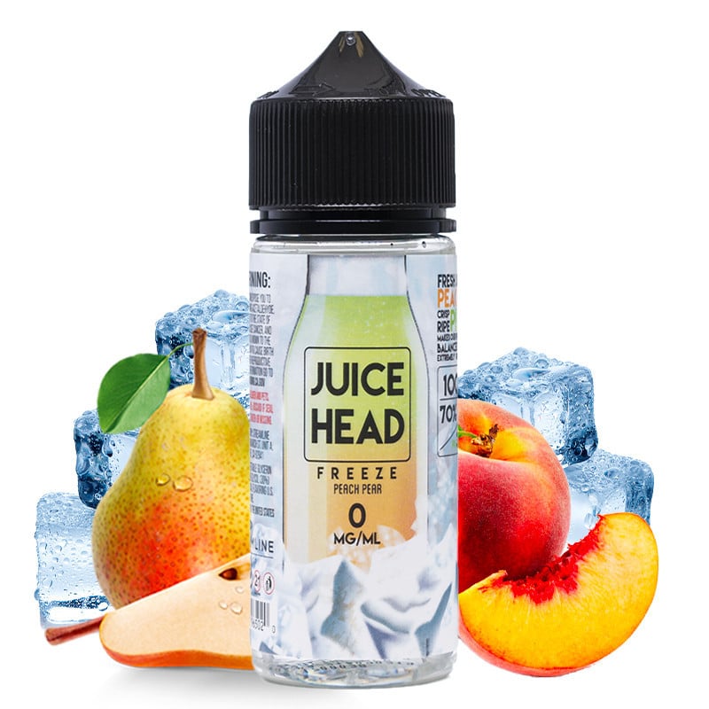 E-liquide Freeze Peach Pear (pêche, poire, fraîcheur) - Juice Head 100 ml