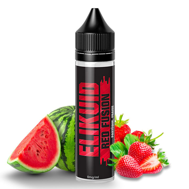 E-Liquid Red Fusion - Shortfill Format (Wassermelone & Erdbeere) - Elikuid by O'Jlab | 50ml