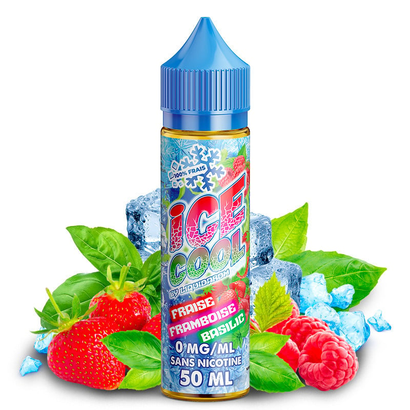 E-liquid Strawberry Raspberry Basil - Ice Cool 50 ml