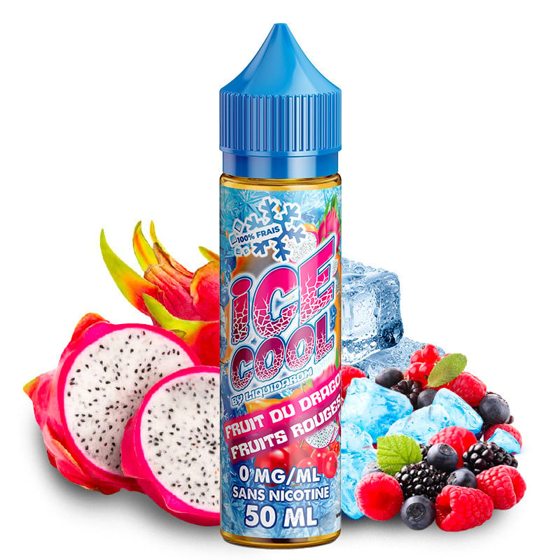 E-Liquid Fruits du Dragon & Fruits Rouges ( Drachenfrucht & Rote Früchte) - Shortfill Format - Ice Cool by LiquidArom | 50ml