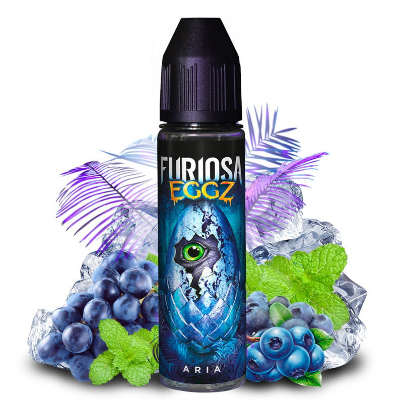 E-Liquid Aria (Blaubeere, Traube, schwarzes Menthol) - Eggz 50 ml