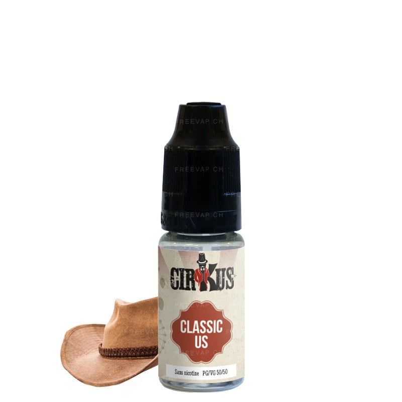 E-liquid Classic US (blond tobacco) - Cirkus Authentic 10 ml