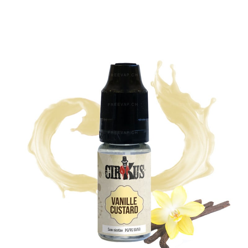 E-liquid vanilla cream flavour - Cirkus Vanilla custard 10 ml