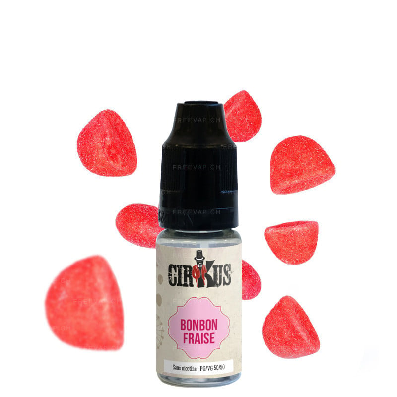 E-liquide Cirkus 10 ml saveur Bonbon fraise