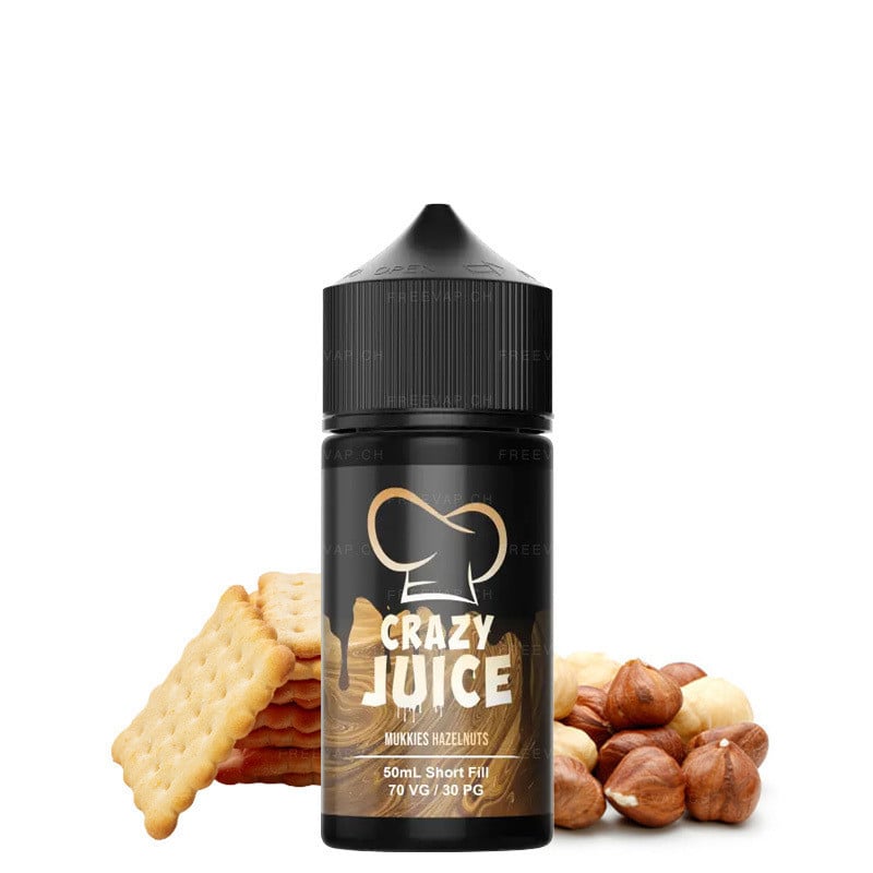 50 ml E-Liquid Haselnuss & Keks von Crazy Juice Mukkies by Mukk Mukk