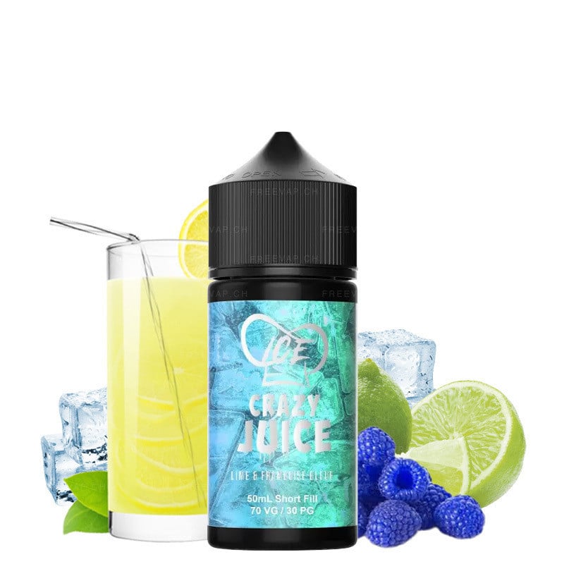 E-liquid Lime Blue Raspberry - Ice - Mukk Mukk 50 ml