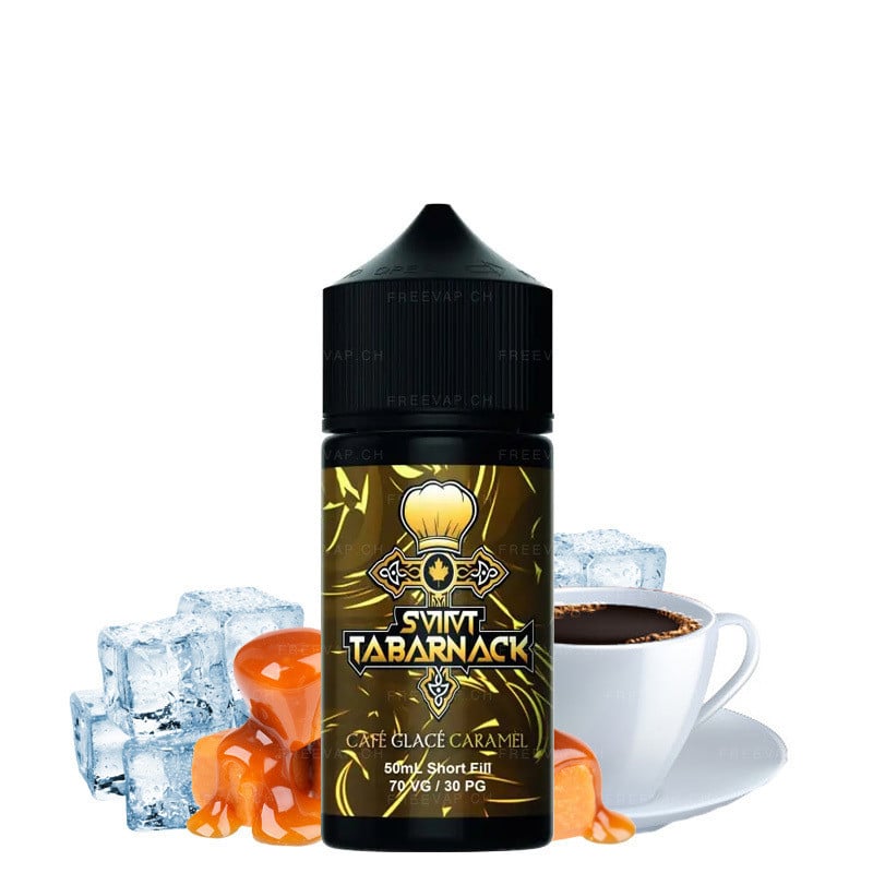 E-Liquid Eiskaffee Karamell - Shortfill Format - Svint Tabarnack by Mukk Mukk | 50ml