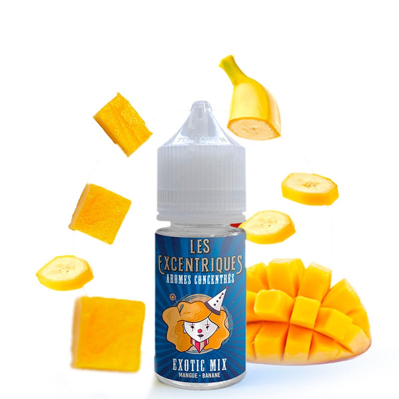 Concentré DIY - Exotic Mix - Cirkus Excentriques 30 ml, goût banane et mangue