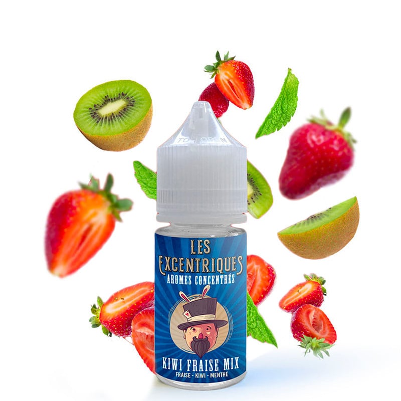 Concentré DIY Les excentriques Cirkus 30 ml goût fraise, kiwi et menthe.