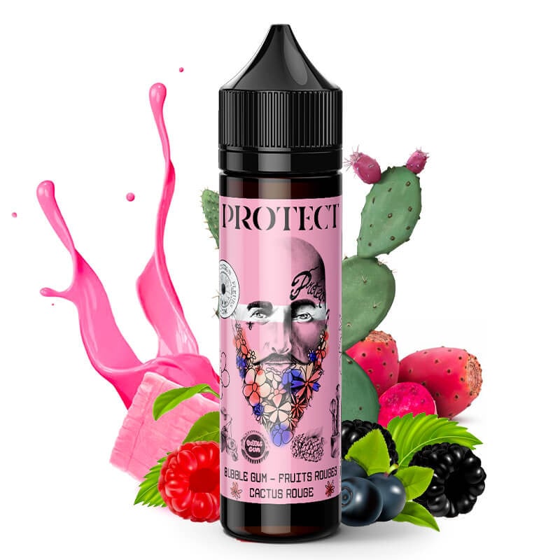 50 ml E-Liquid Bubble Gum Rote Früchte Roter Kaktus von Protect