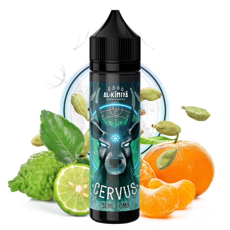 E-Liquid Cervus Aromen Zitrone, Mandarine, Bergamotte, Butter, Kardamom, Karamell - Al-Kimiya