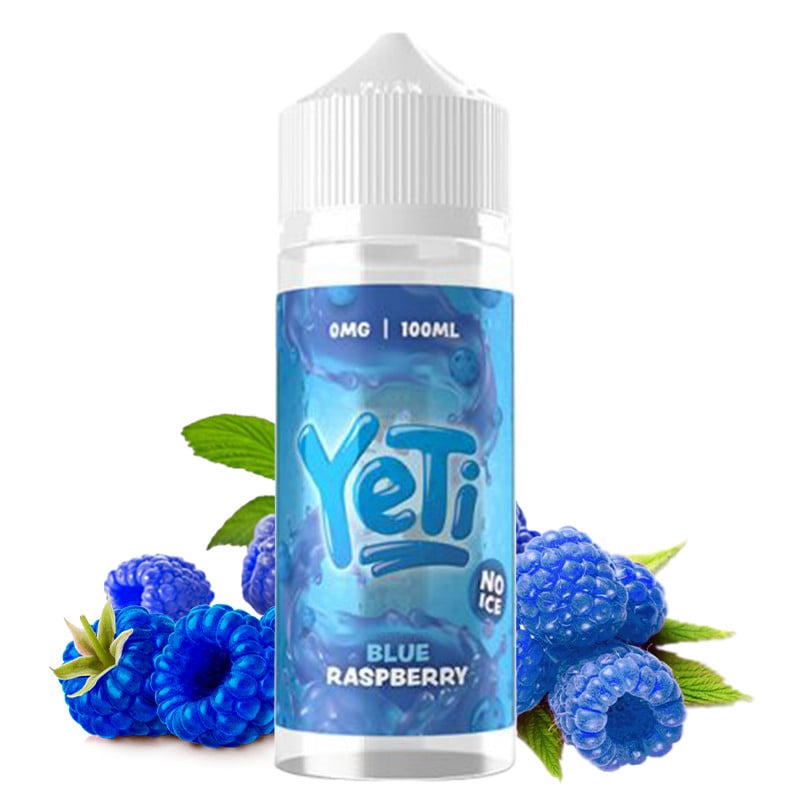 E-Liquid Blue Raspberry "No Ice" - Yeti Defrosted by Yéti | 100ml "Shortfill 120ml"