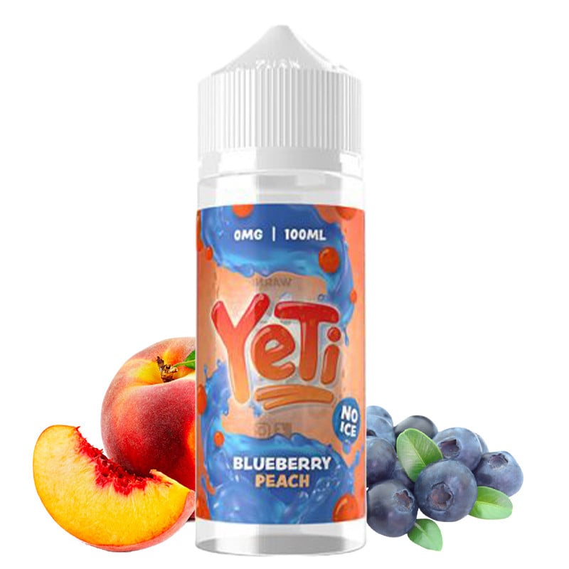 Eliquid Blueberry Peach (Heidelbeere & Pfirsich) "No Ice" - Yeti Defrosted by Yéti | 100ml "Shortfill 120ml"