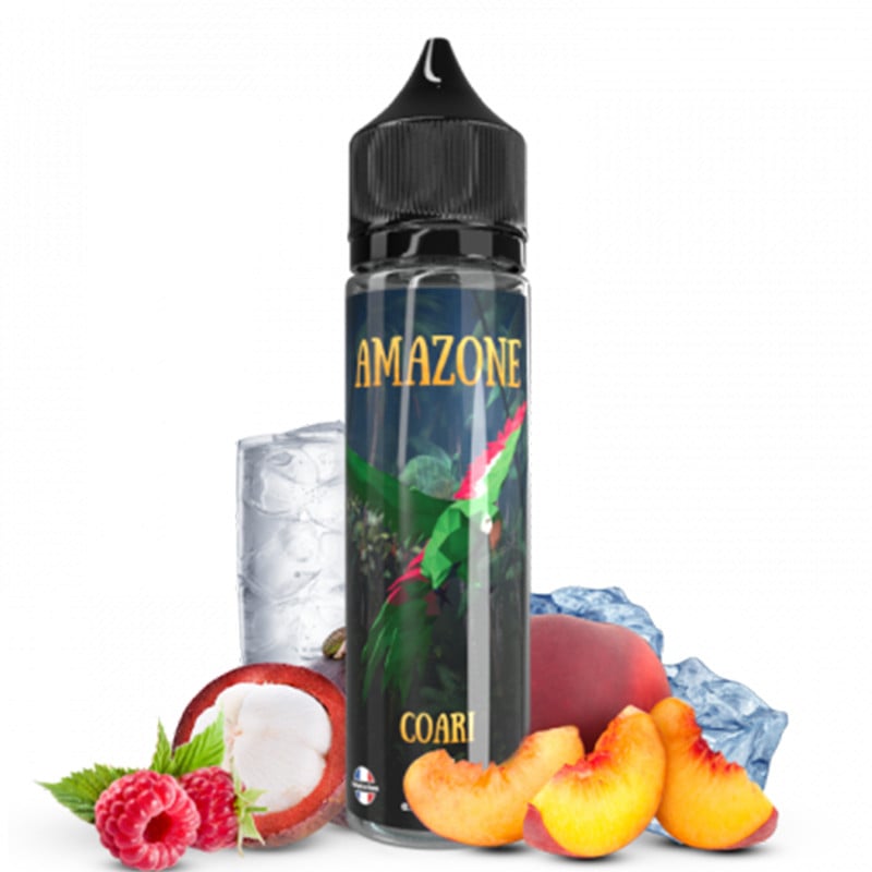 E-liquid Coari (mangosteen, peach, raspberry, freshness) - Amazon 50 ml