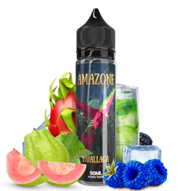 E-liquid Huallaga (blue raspberry, dragon fruit, guava, lemonade, blackberry, freshness) - Amazone 50 ml