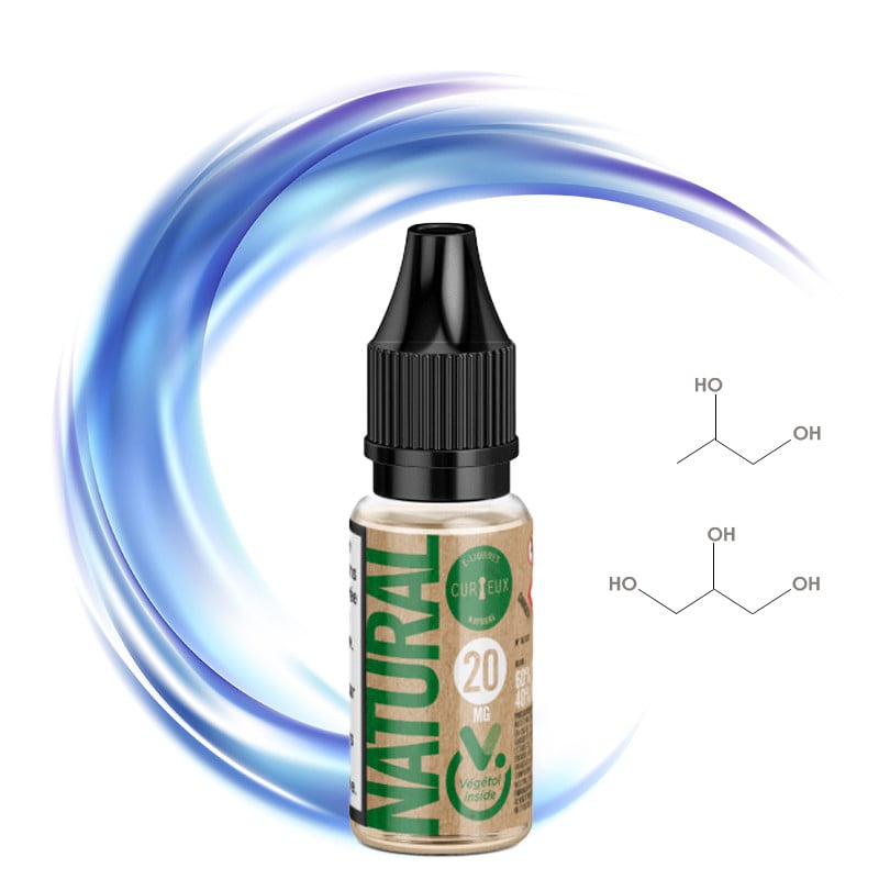 E-liquid and vegetal booster Natural - Curieux