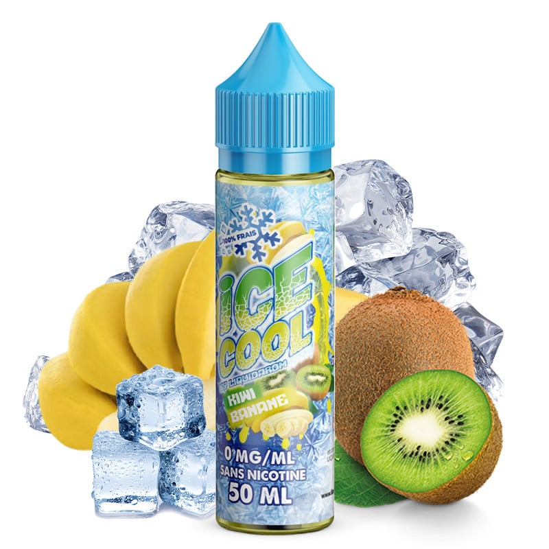 E-Liquid Kiwi Banane - Ice Cool by LiquidArom | 50 ml "Shortfill 75 ml"