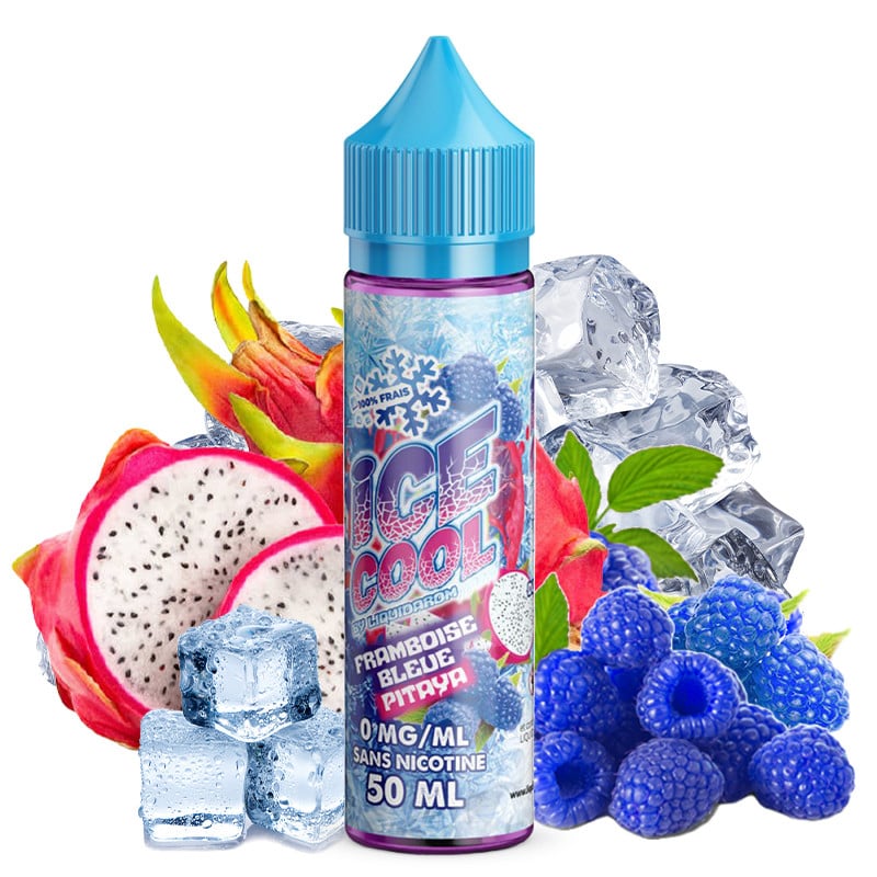 E-Liquid Blaue Himbeere Drachenfrucht - Ice Cool by LiquidArom | 50 ml "Shortfill 75 ml"