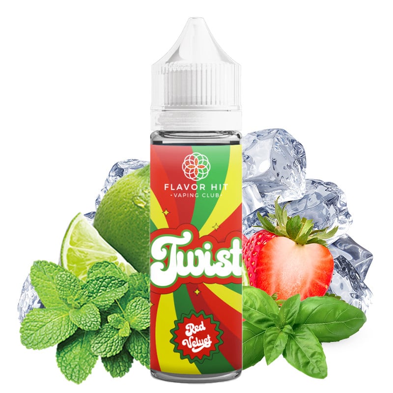 E-Liquid Red Velvet ( Erdbeere, Minze, Basilikum & Limette) - Shortfill Format - Twist by Flavor Hit | 50ml