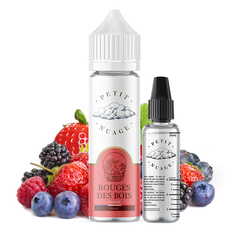 E liquide Rouge des Bois 60ml Petit Nuage - Saveur fruits rouges - A&L