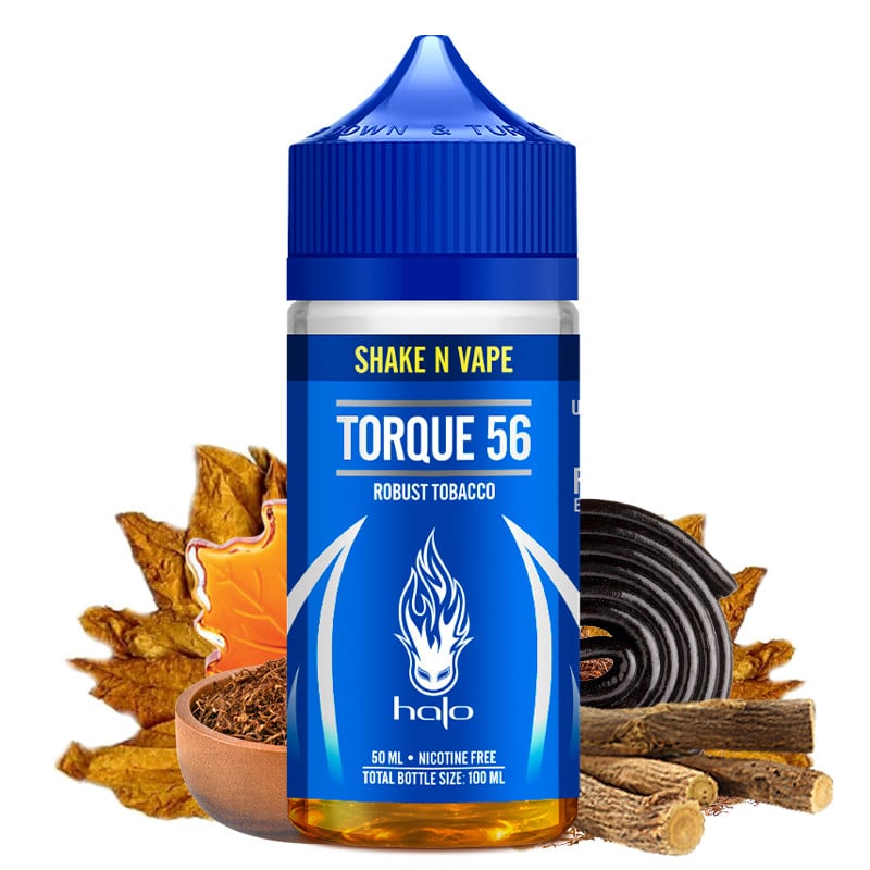 E-Liquid Torque 56 (Premium-Tabak) - Shortfill Format - Halo | 50 in 100ml