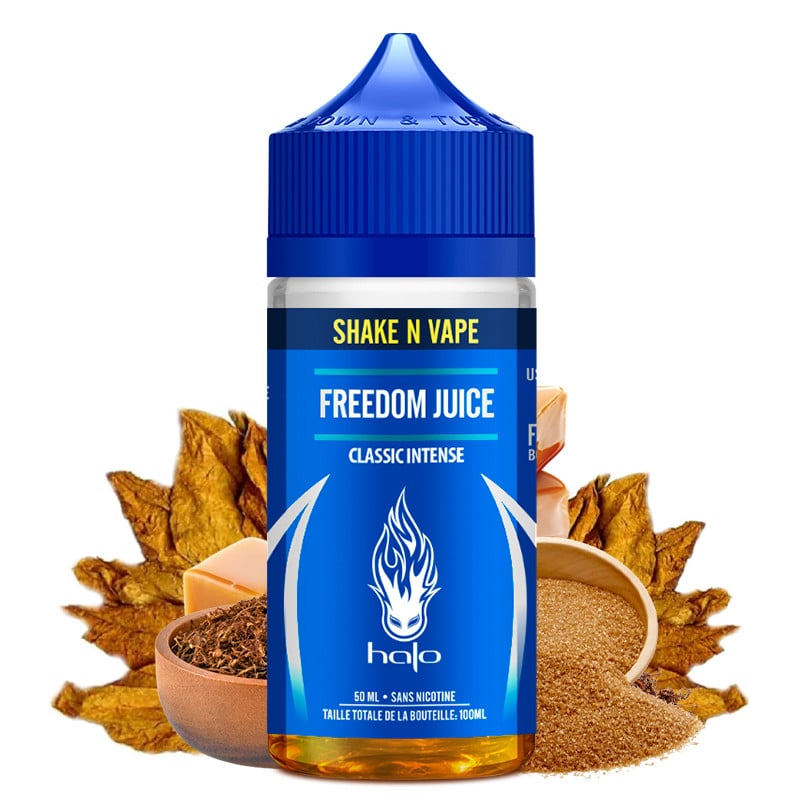 E-Liquid Freedom Juice ( Classic Blond & Süsse Noten) - Shortfill Format - Halo | 50 in 100ml