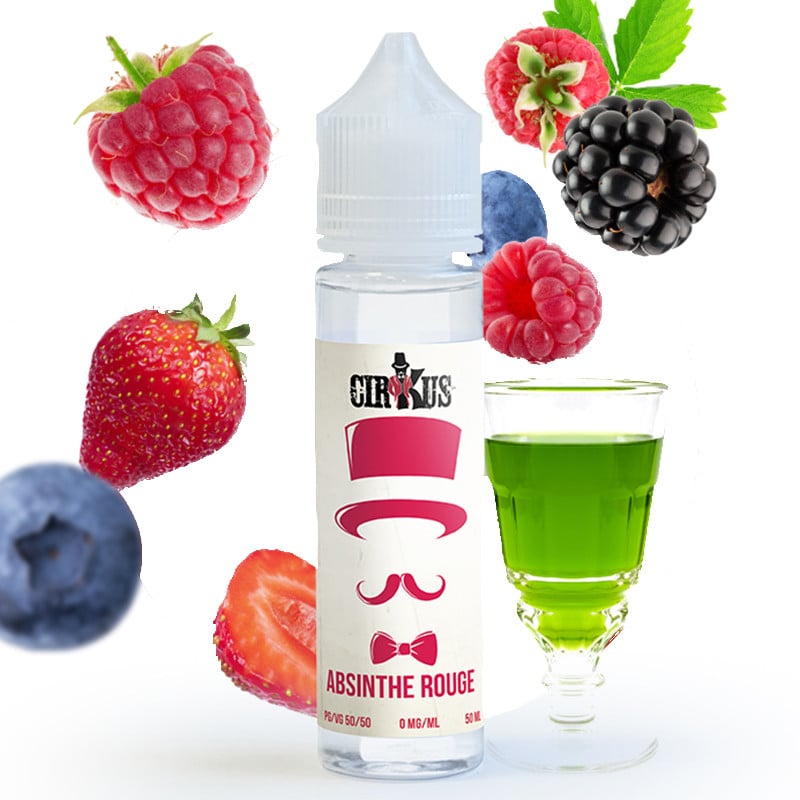 E-liquid Red Absinth (Absinth, red fruits) - Cirkus Authentic 50 ml