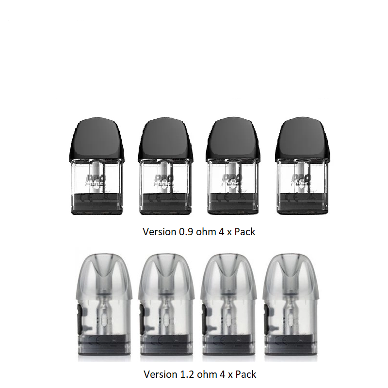 Cartouches Caliburn A2 Version 1.2 ohm et 0.9ohm