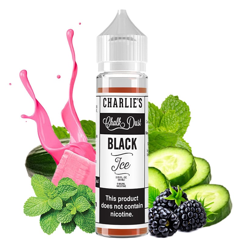 E-liquide Black Ice (mûre, concombre, menthe fraîche) - Charlie's Chalk Dust 50 ml