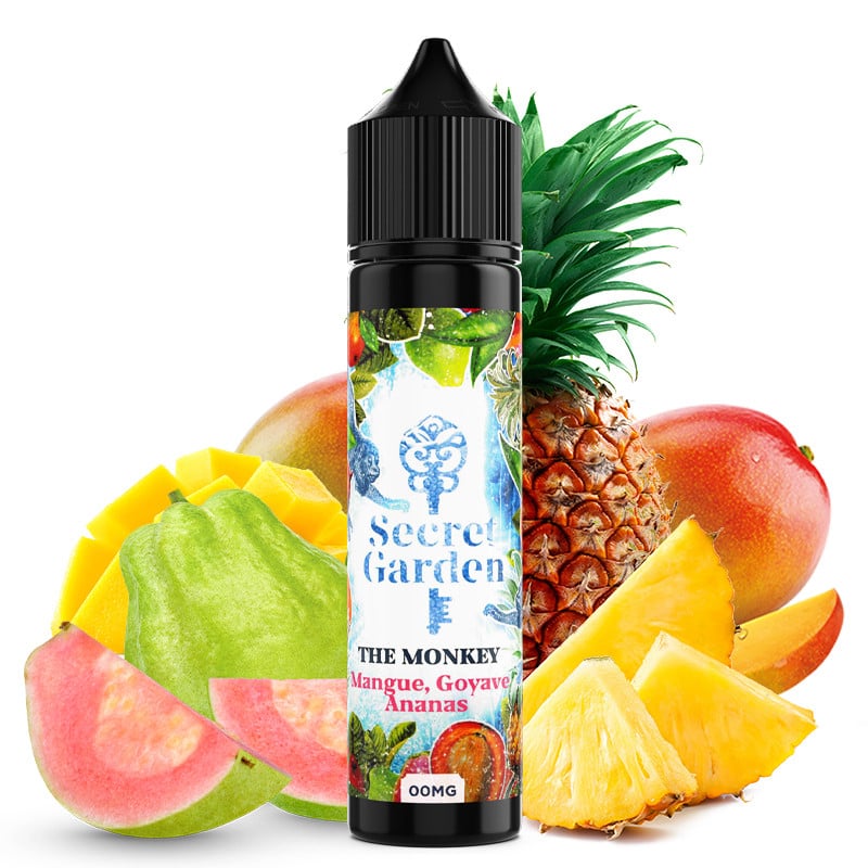 E-liquid The Monkey (mango, guava, pineapple) - Secret Garden 50 ml