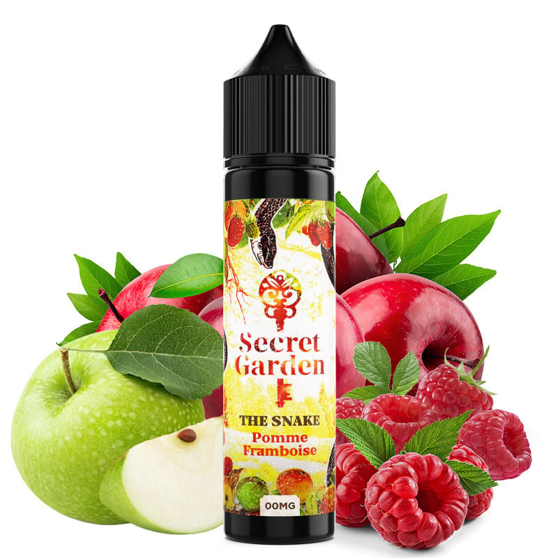 E-liquide The Snake (pomme, framboise) - Secret Garden 50 ml