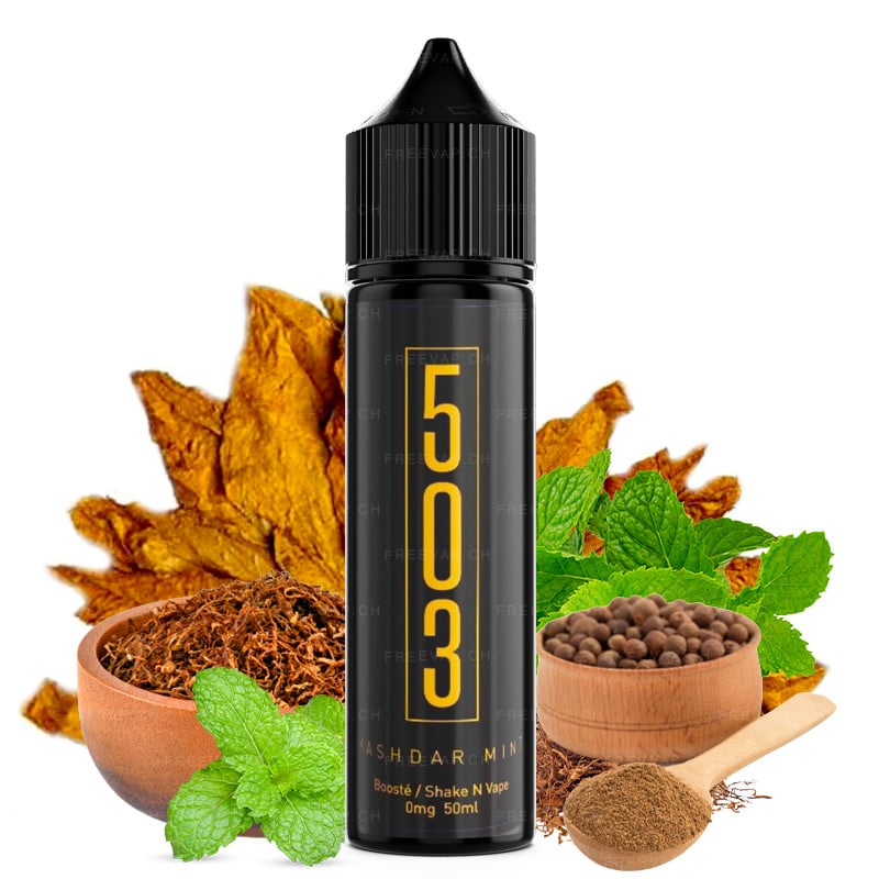 eLiquid 503 Kashdar Mint heller amerikanischer Tabak und Menthol - 50 ml