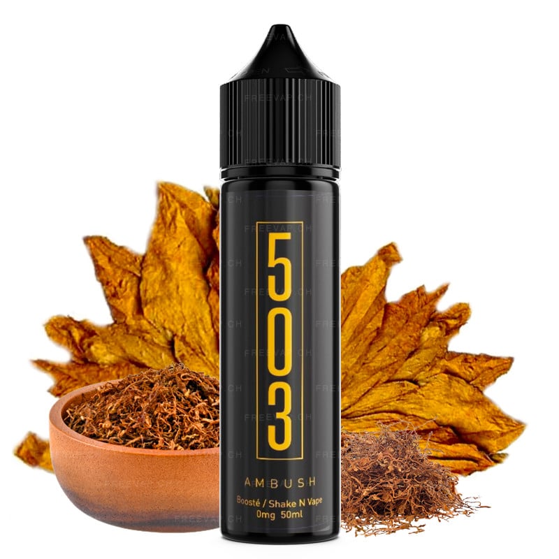 eliquid 503 ambush tobacco flavours Virginia and Burley