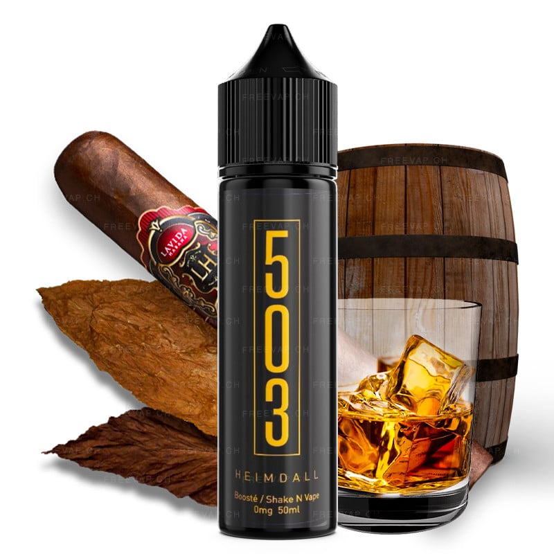 eliquide 503 heimdall saveurs cigare et whisky - 50 ml