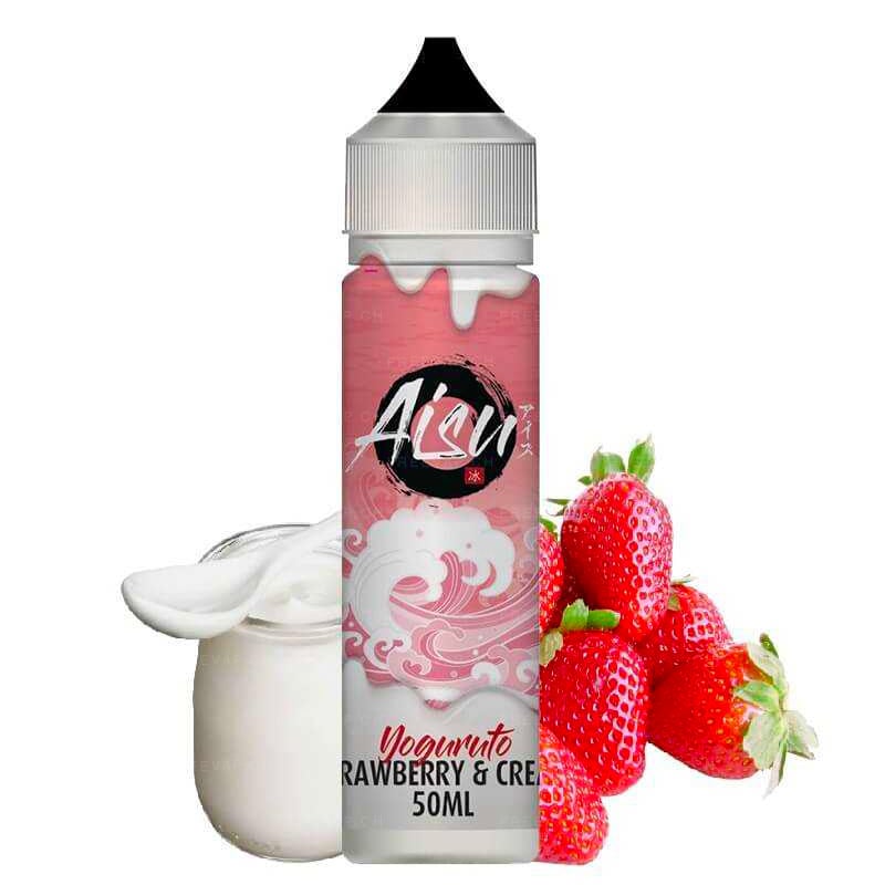 Strawberry & cream (fraise, yaourt) Zero Ice - Aisu Yoguruto by Zap! Juice | 50 ml