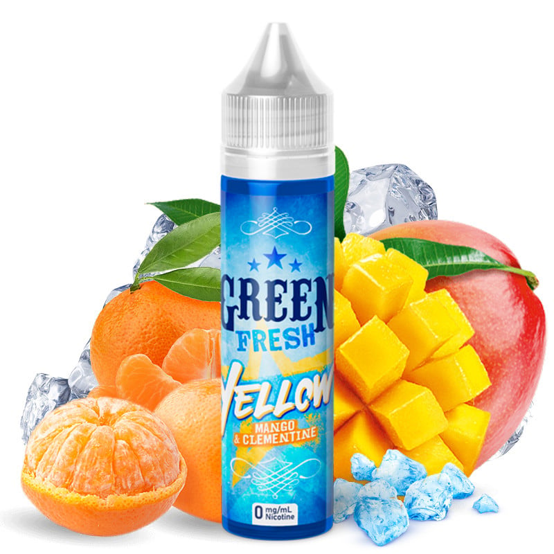 E-Liquid Yellow (Mango & Mandarine) - Green Fresh by Green Vapes X Fruizee | 50 ml "Shortfill 70 ml"