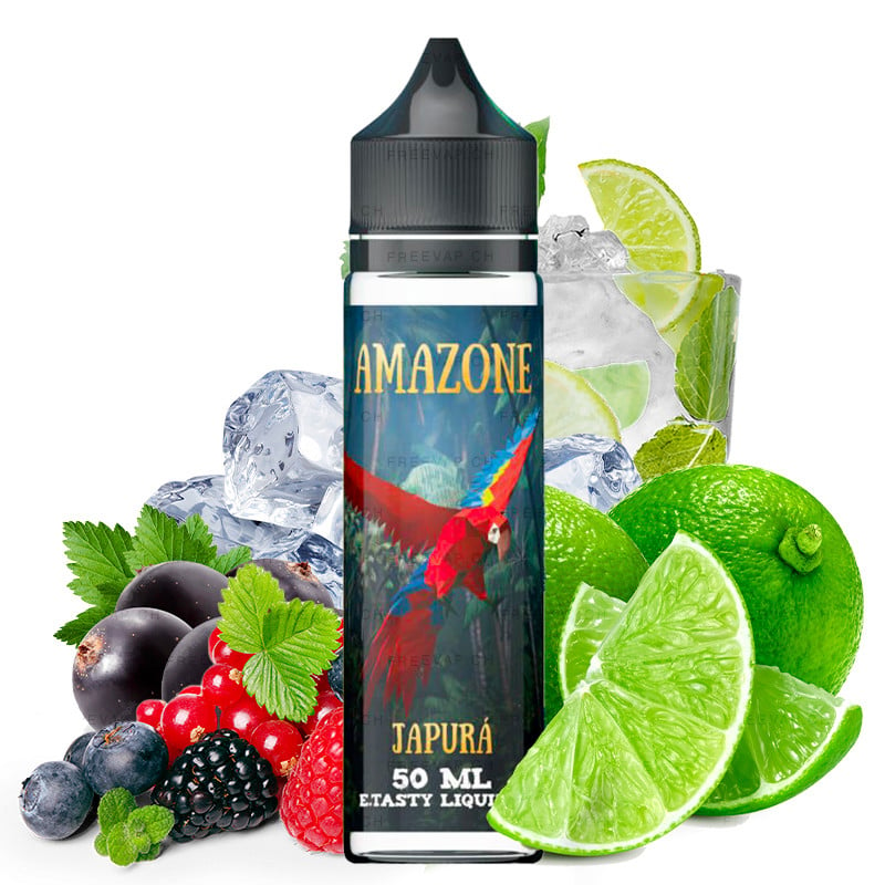 E-Liquid Japurà (Limonade, Limette & Rote Früchte) - Shortfill Format - Amazone | 50ml "Shortfill 70 ml"