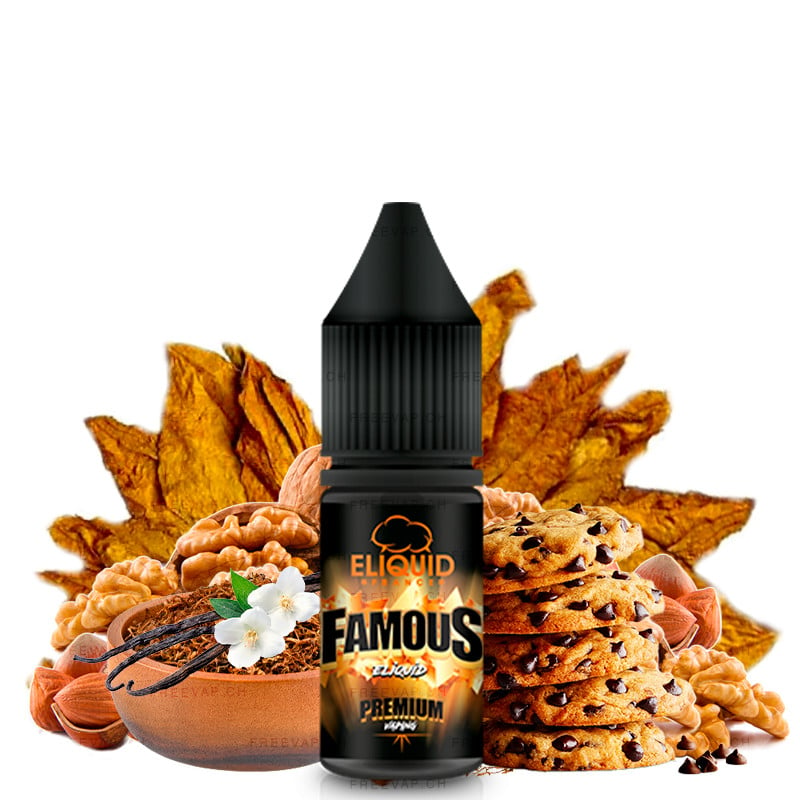 Famous (Tabak, Cookie, Vanille, Nüsse) - Premium by Eliquid France 10ml