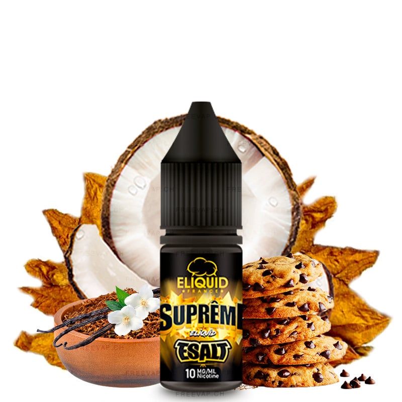 Suprême (Tabak, Vanille, Cookie, Kokos) - Nikotinsalze - Esalt by Eliquid France | 10ml